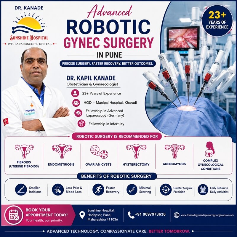 Advanced Robotic Gynec Surgery in Pune – Precision Minimally Invasive Women's Healthcare by Dr. Kapil Kanade